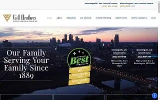 Gill Brothers Funeral and Cremation Services website