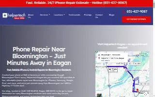 Helpertech Cell Phone Repair Eagan website