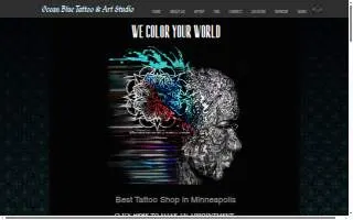 Ocean Blue Tattoo & Art Studio website