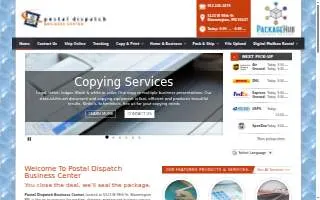 Postal Dispatch Business Center website