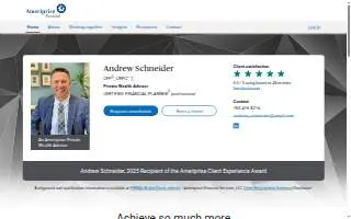 Andrew Schneider - Private Wealth Advisor, Ameriprise Financial Services, LLC website