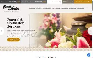 Evans-Nordby Funeral Homes - Osseo website