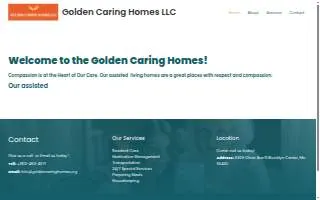 Golden Caring Homes website