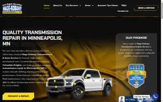Hage-Kobany Transmissions & Auto Service of Brooklyn Center website
