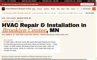 Heating and Cooling website
