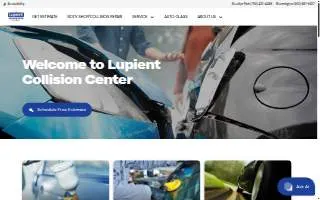Lupient Collision of Brooklyn Park website