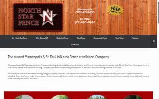North Star Fence, Inc. of Brooklyn Center website