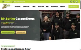Residential Garage Door Services of Brooklyn Center website
