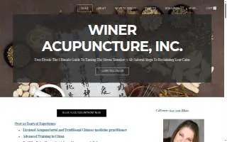 Winer Acupuncture, Inc. website