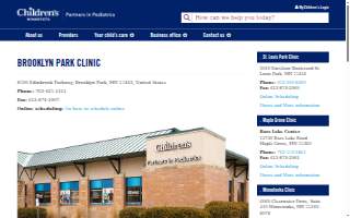 Children’s Minnesota Partners in Pediatrics Primary Care Clinic – Brooklyn Park