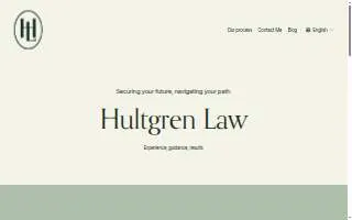 Hultgren Law LLC website
