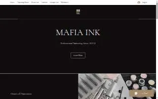 Mafia Ink Tattoo Studio of Brooklyn Park website