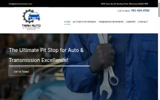 Tran Auto & Transmission Service, Inc of Brooklyn Park website