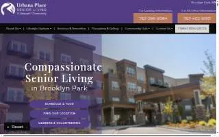 Urbana Place Senior Living website