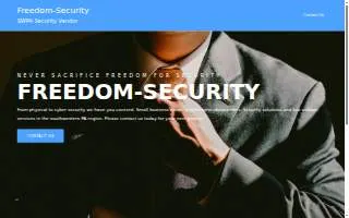 Freedom Security and Surveillance of Buffalo website