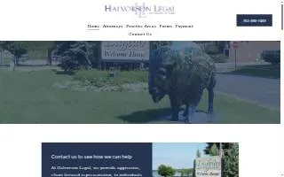 Halvorson Legal website