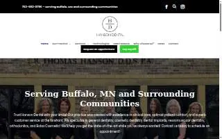 Hanson Dental website