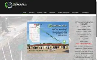 Sherwin Tax PC, CPA website