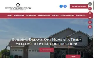 Weese Construction website