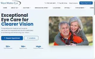 West Metro Ophthalmology website