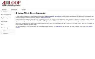 4 Loop Web Development, LLC website