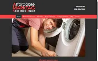 Affordable Marktag Appliance Repair of Burnsville website
