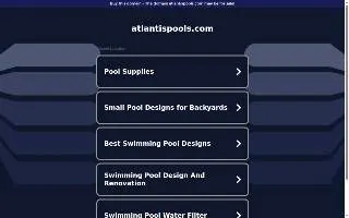 Atlantis Pools of Burnsville website