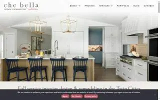 Che Bella Interiors Design + Remodeling website