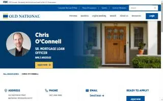 Chris O’Connell - Old National Bank website