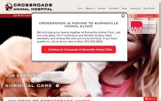 Crossroads Animal Hospital website