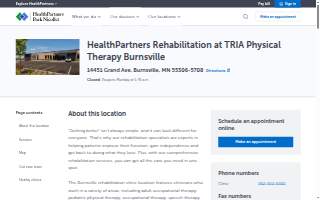 HealthPartners Rehabilitation at TRIA Physical Therapy Burnsville