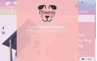 K9University Dog Training website