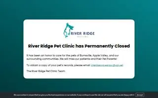 River Ridge Pet Clinic website