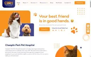 Champlin Park Pet Hospital website
