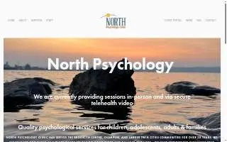 North Psychology Clinic website