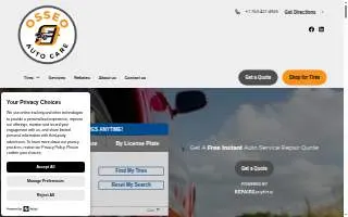 Osseo Auto Care website