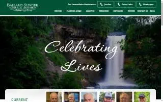 Ballard-Sunder Funeral & Cremation website