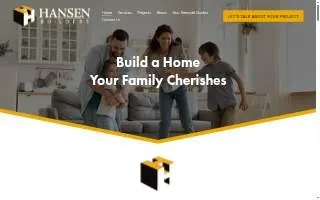 Hansen Builders website