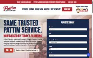 Pattim Plumbing website