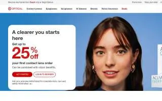 Target Optical of Chanhassen website