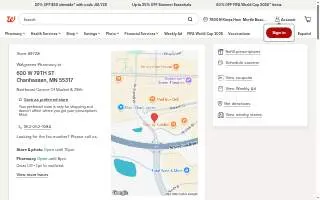 Walgreens Pharmacy of Chanhassen website