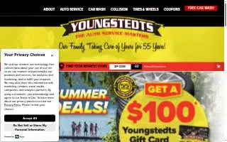 Youngstedts Chanhassen Car Wash & Detail Center website