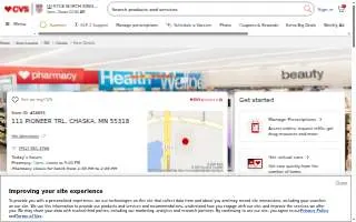 CVS Pharmacy of Chaska website