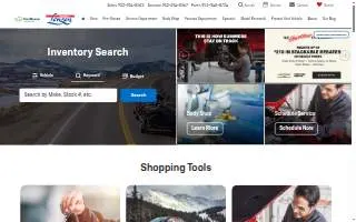 Lenzen Chevrolet Body Shop website