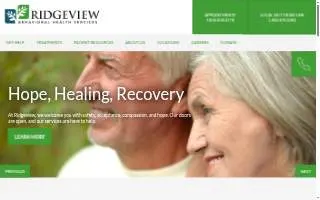 Ridgeview Clinics – Specialty Practices website