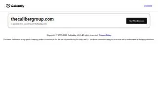 The Caliber Group website
