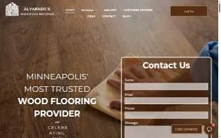 Alvarados Hardwood Flooring of Columbia Heights website