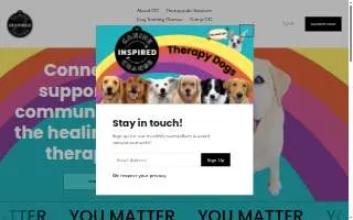Canine Inspired Change website