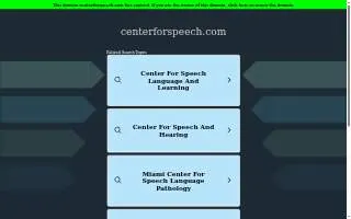 Center for Speech, Language, and Learning, Inc. of Columbia Heights website