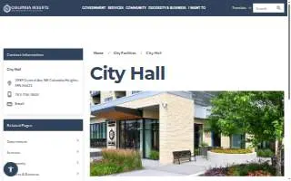 Columbia Heights City Hall website